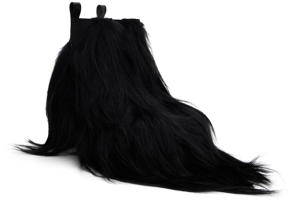 Rick Owens Black Porterville Minimal Grill Beatle 65 Chelsea Boots