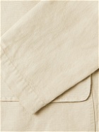 Sid Mashburn - Butcher Unstructured Garment-Dyed Hemp and Cotton-Blend Blazer - Neutrals