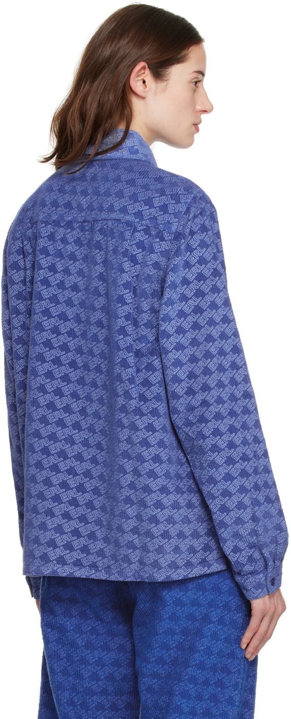 ERL Blue Printed Shirt