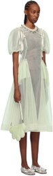 Simone Rocha Green Bite Midi Dress