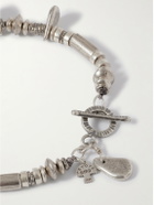 Peyote Bird - Platero Sterling Silver Multi-Stone Beaded Bracelet