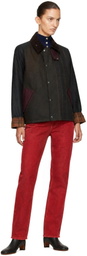 Barbour Khaki Patchwork Transport Waxed Jacket
