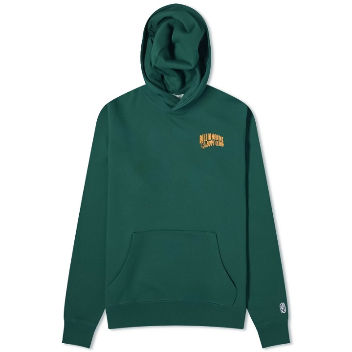 Photo: Billionaire Boys Club Men's Small Arch Logo Popover Hoodie in Forest Green