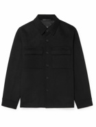 Theory - Justin Wool and Cashmere-Blend Shirt Jacket - Black