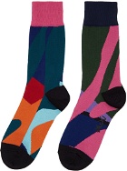 Sacai Multicolor KAWS Edition Colorblocked Socks