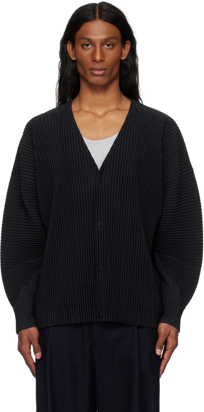 Photo: HOMME PLISSÉ ISSEY MIYAKE Black Monthly Color April Cardigan