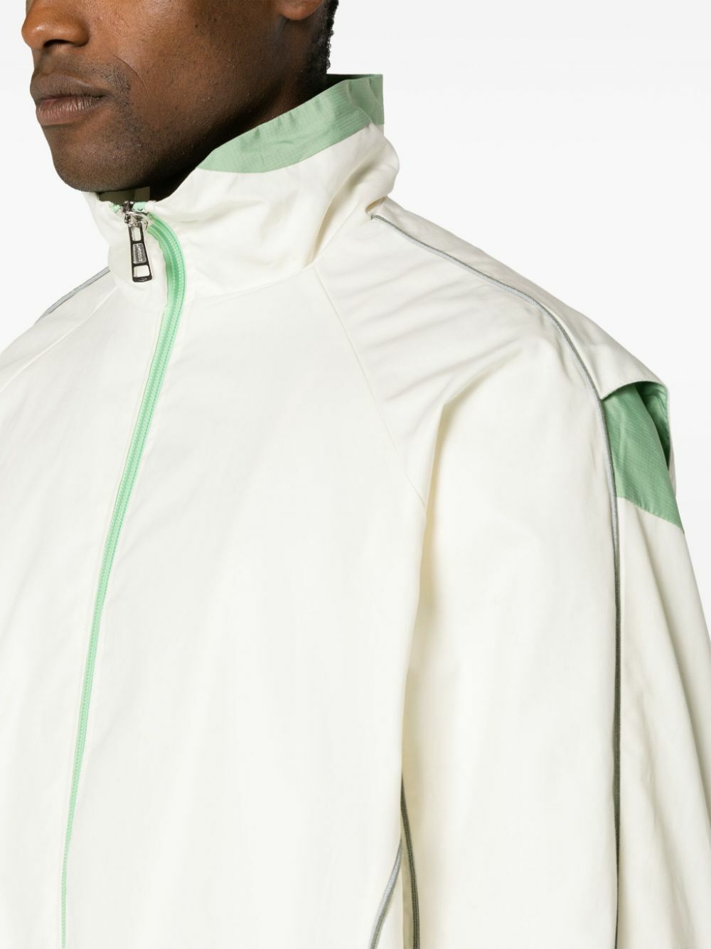 Robyn Lynch Neutral Ventile Panelled Jacket