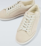Brunello Cucinelli Suede-trimmed leather sneakers