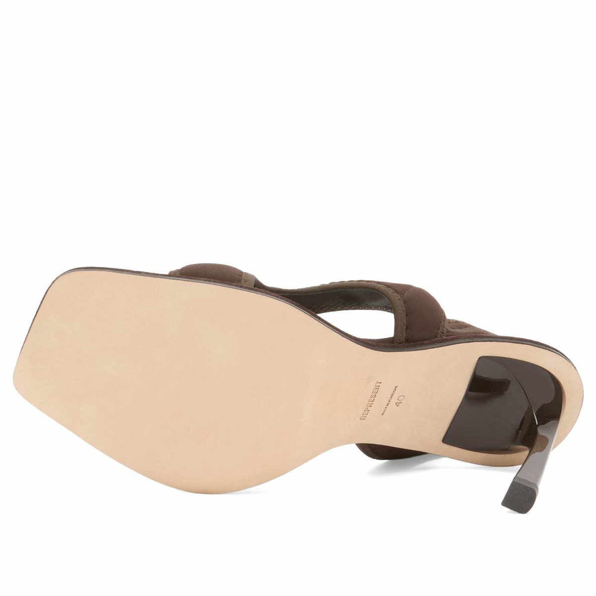 Represent Women's Asymmetric Stretch Heel in Chocolate