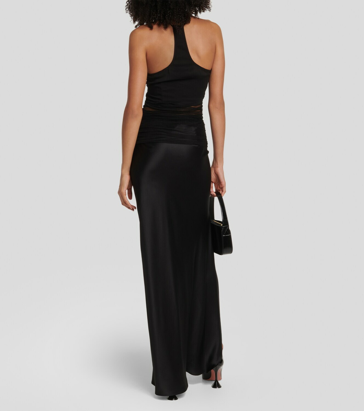 Christopher Esber Cutout silk tulle halterneck top