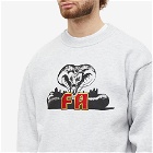 Fucking Awesome Men's Snake Crew Sweat in Heather Grey