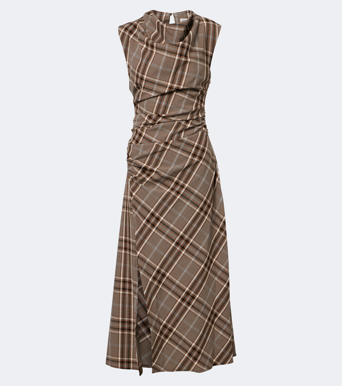 Simkhai Burke draped plaid midi dress