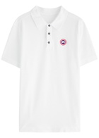 Canada Goose Beckley Logo Piqué Cotton Polo Shirt White