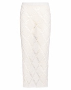 Jucca Womens Maxi skirt in White