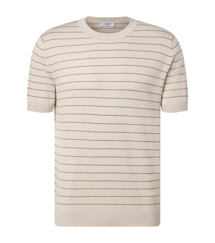Photo: Lardini Striped silk T-shirt