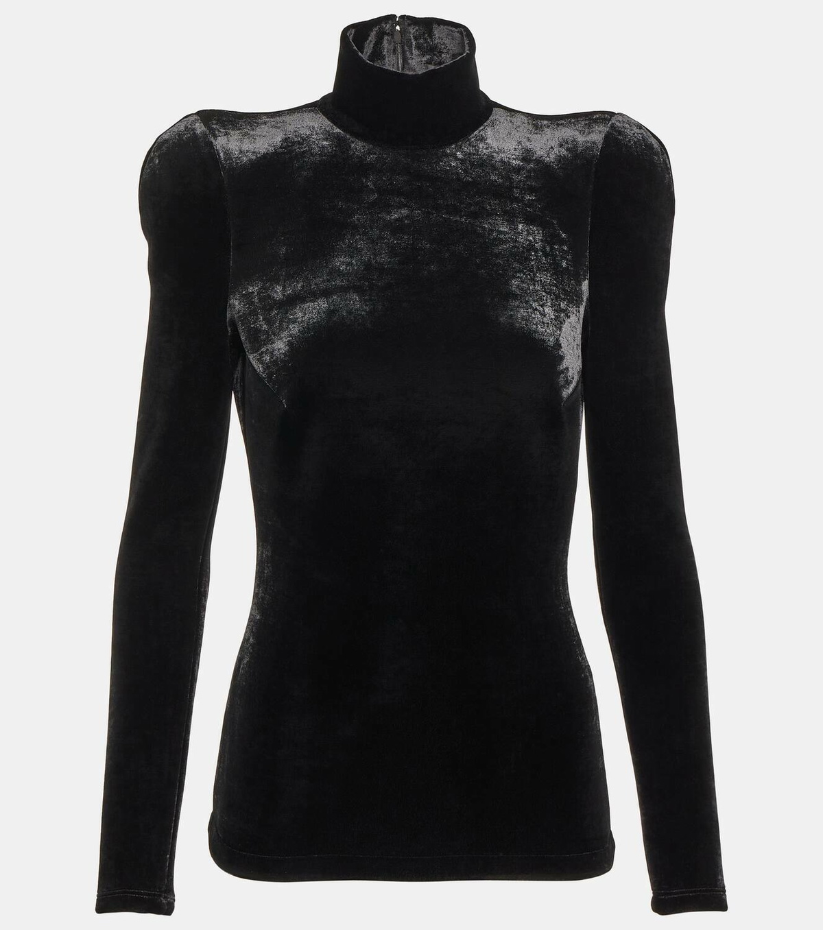 Balenciaga Velvet turtleneck top Balenciaga