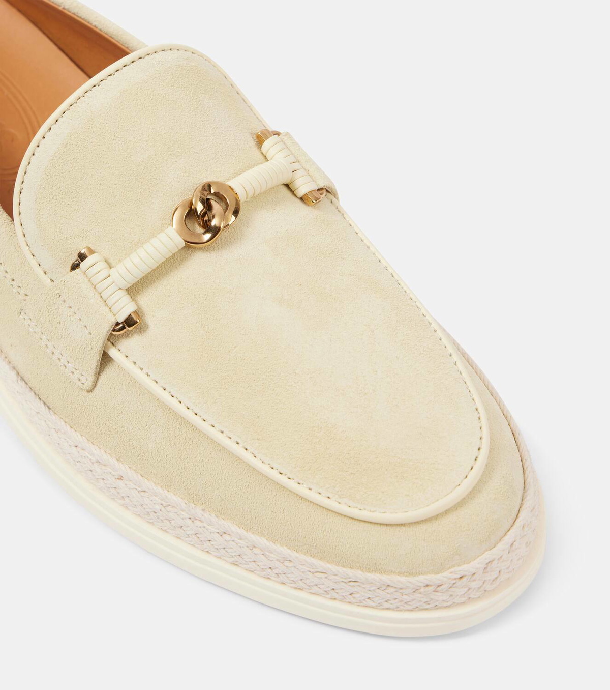 Tod's T Ring suede driving shoes