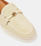 Tod's T Ring suede driving shoes