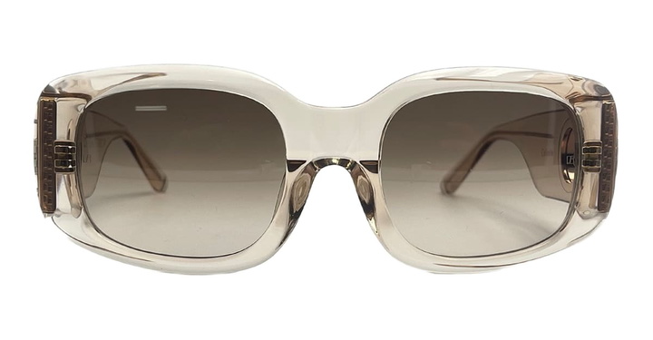 Photo: Linda Farrow Celeste - Ash / Rose Gold Sunglasses