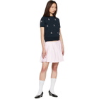 Thom Browne Navy Cotton Milano Sailboat Rib T-shirt