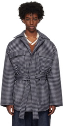 RICE NINE TEN Navy Padded Drawstring Jacket