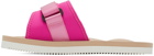 SUICOKE Pink & Beige PADRI Sandals