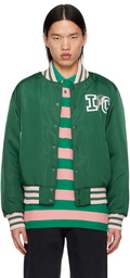 ICECREAM Green 'IC' Classic Bomber Jacket