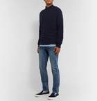 YMC - Brushed-Wool Mock-Neck Sweater - Blue