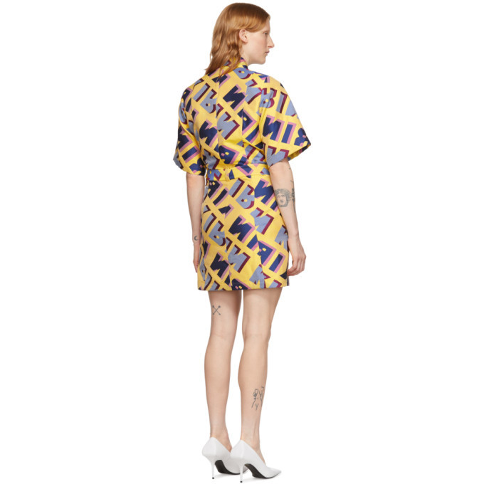 Kirin Multicolor Jacquard Typo Dress