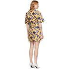 Kirin Multicolor Jacquard Typo Dress