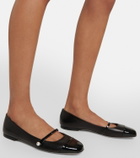 Jimmy Choo Elisa embellished suede ballet flats