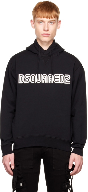 Photo: Dsquared2 Black Outline Cool Hoodie