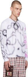 Chopova Lowena White X-Rated Long Sleeve T-Shirt