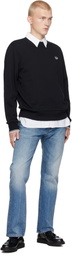 Fred Perry Black Crew Neck Sweatshirt