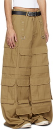 VETEMENTS Beige Multipocket Cargo Pants