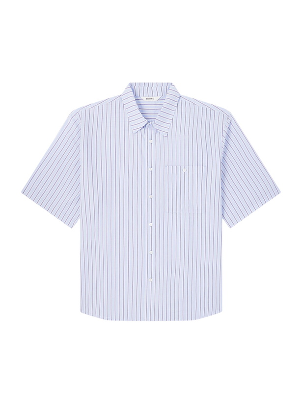 Photo: 3sixteen - Striped Cotton-Poplin Shirt - Blue