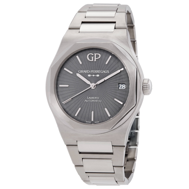 Photo: Girard Perregaux Laureato Automatic Grey Dial Mens Watch 81010-11-3475-1CM