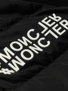 Moncler Grenoble - Logo-Print Quilted Shell and Jersey Hooded Down Ski Jacket - Black
