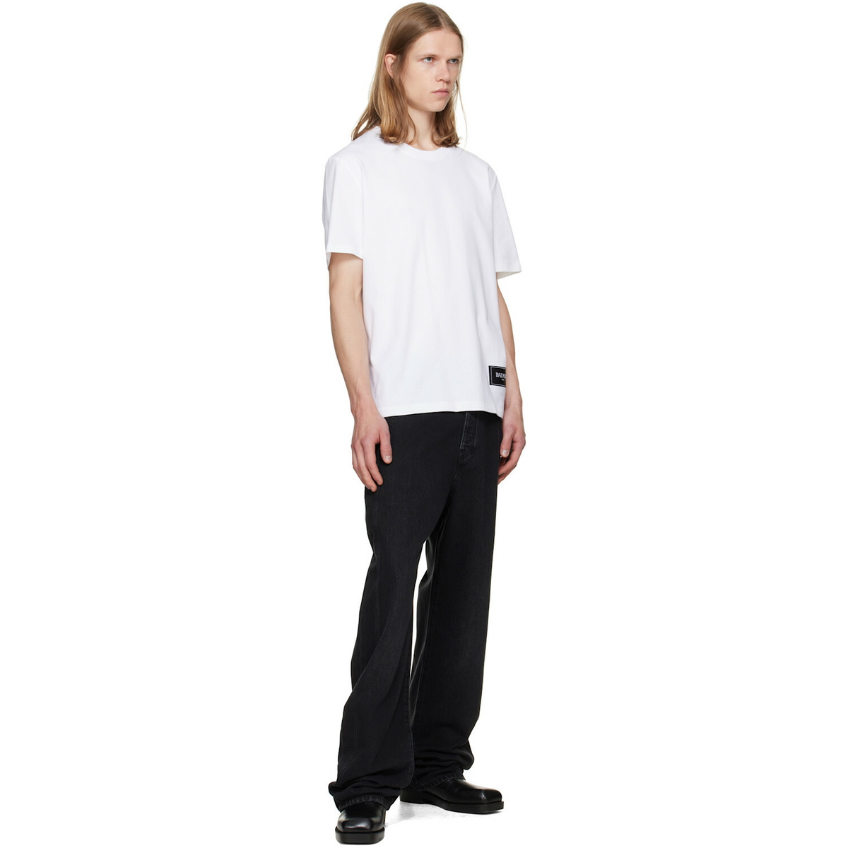 BALMAIN Black Loose-Fit Jeans