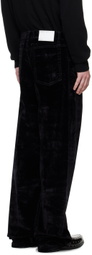 Random Identities Black Velvet Jeans