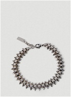 Squares and Spikes Bracelet in Silver