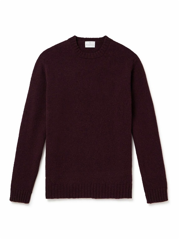 Photo: Kingsman - Shetland Wool Sweater - Burgundy