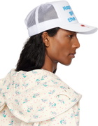 Ashley Williams White Happy Trucker Cap