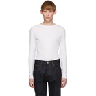 Maison Margiela Three-Pack White Long Sleeve T-Shirt