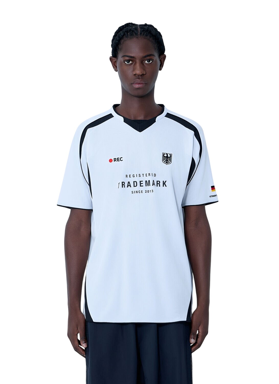 VETEMENTS Transparent Limited Edition Logo Print Raincoat Vetements