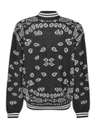 Alanui Paisley Intarsia Knited Zip-up Bomber Jacket