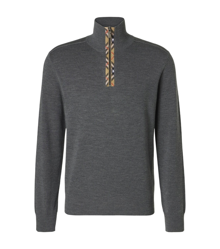 Photo: Burberry Wool half-zip sweater