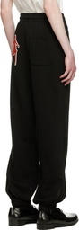 Stefan Cooke Black Cotton Lounge Pants