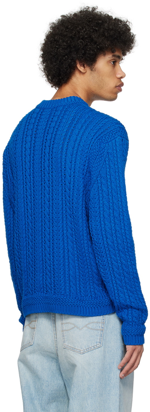 Bally Blue Embroidered Sweater