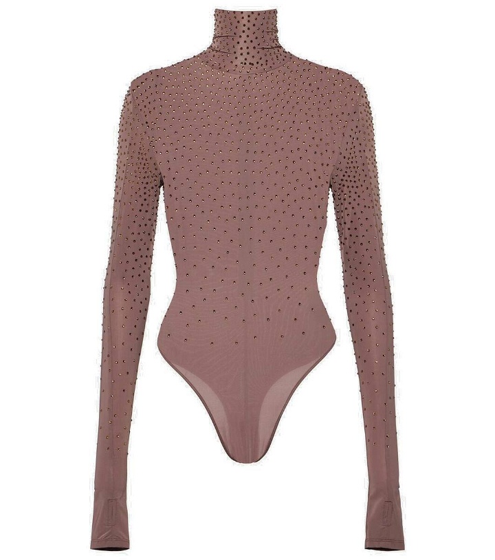 Photo: Alex Perry Crystal-embellished jersey bodysuit